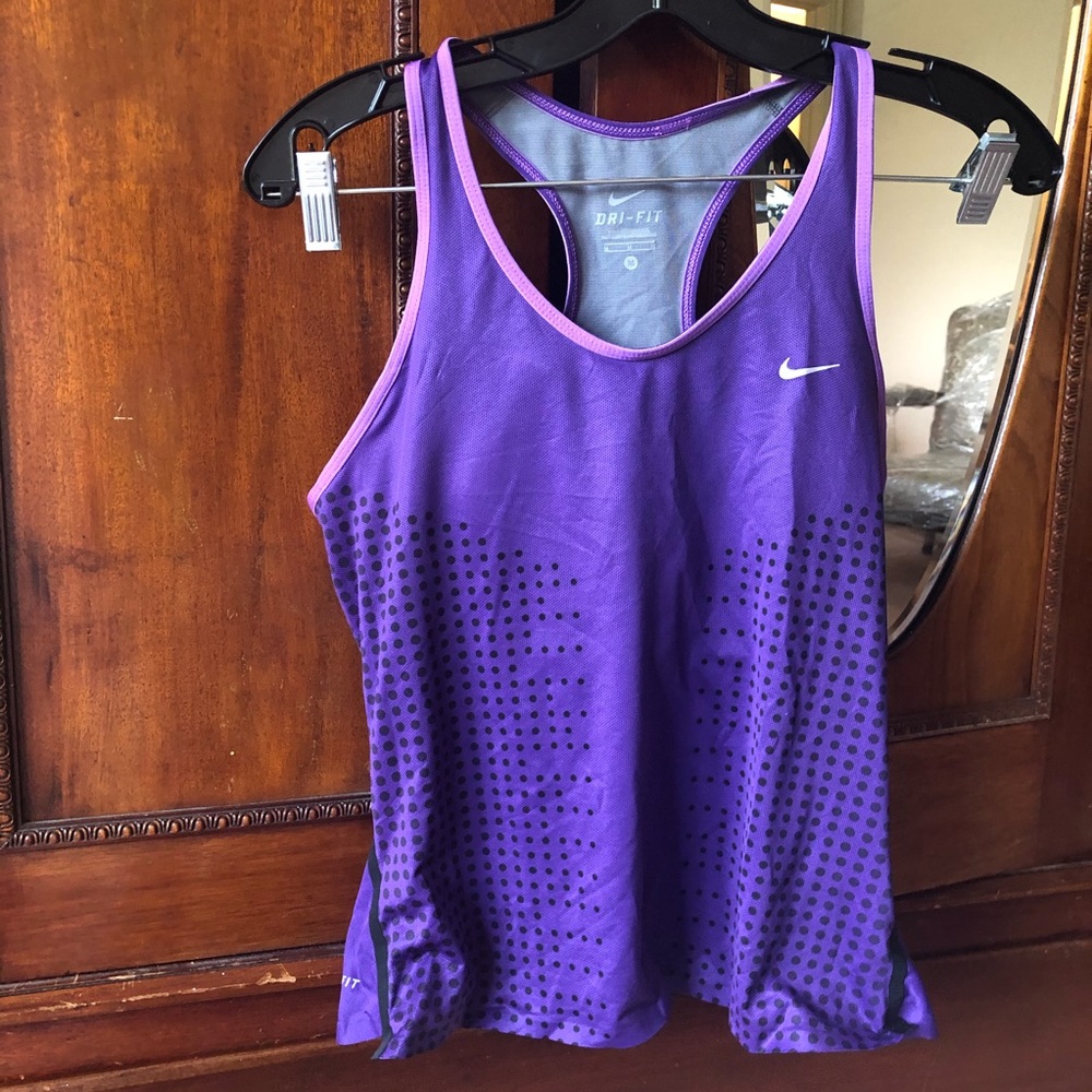 Nike DriFit Purple Top with Built-in Bra